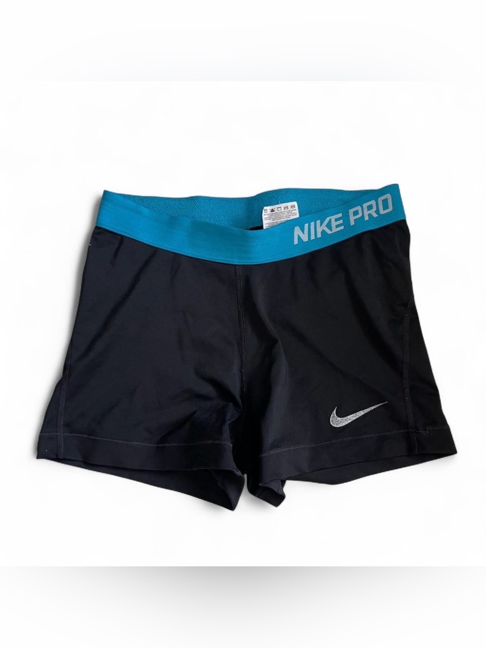 Nike Pro Shorts Trio - Black/Black, Black/Blue, Gray/Black - Size Medium - Picture 5 of 11